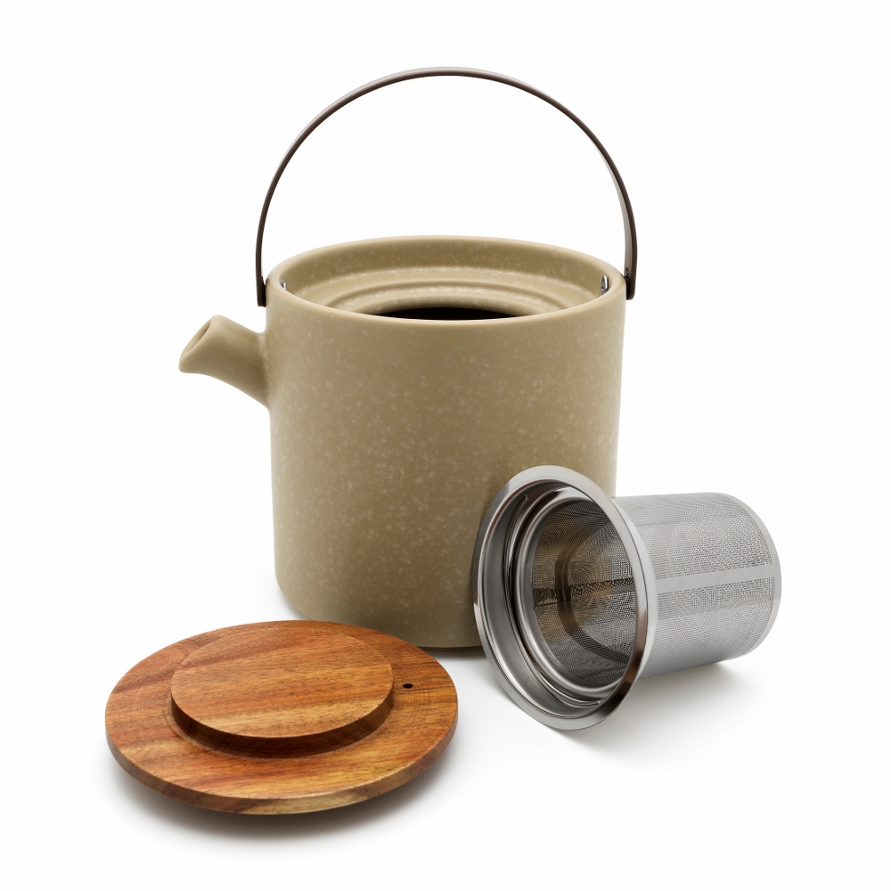 Bredemeijer Umea Stoneware Teapot 1.2L with Warmer – Loam Grey – image 4