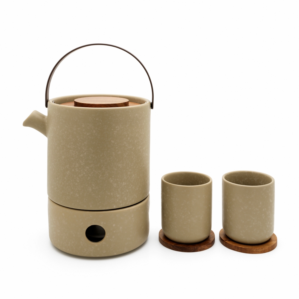 Bredemeijer Umea Stoneware Teapot 1.2L with Warmer – Loam Grey – image 6
