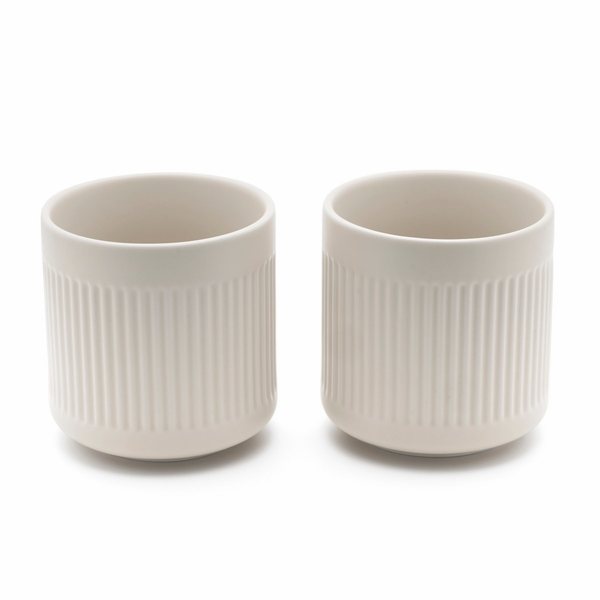 Bredemeijer Skagen Porcelain Tea Mugs 300ml, Set of 2 – White