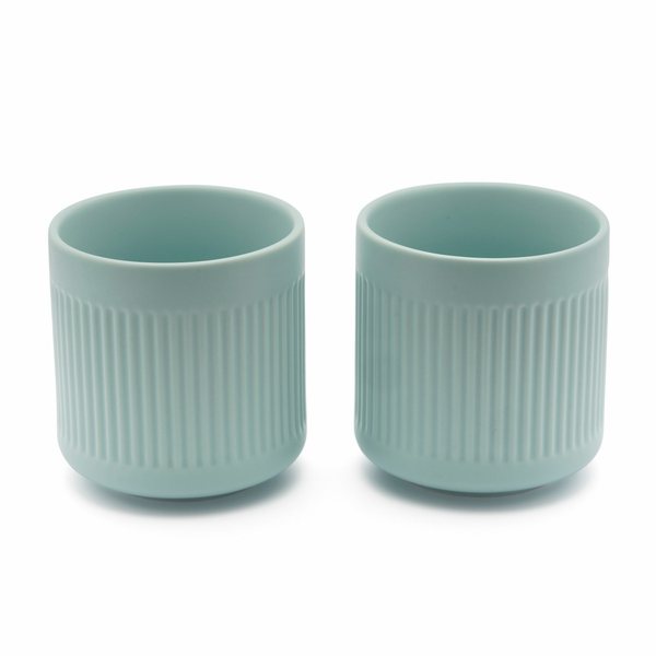 Bredemeijer Skagen Porcelain Tea Mugs 300ml, Set of 2 – Light Blue