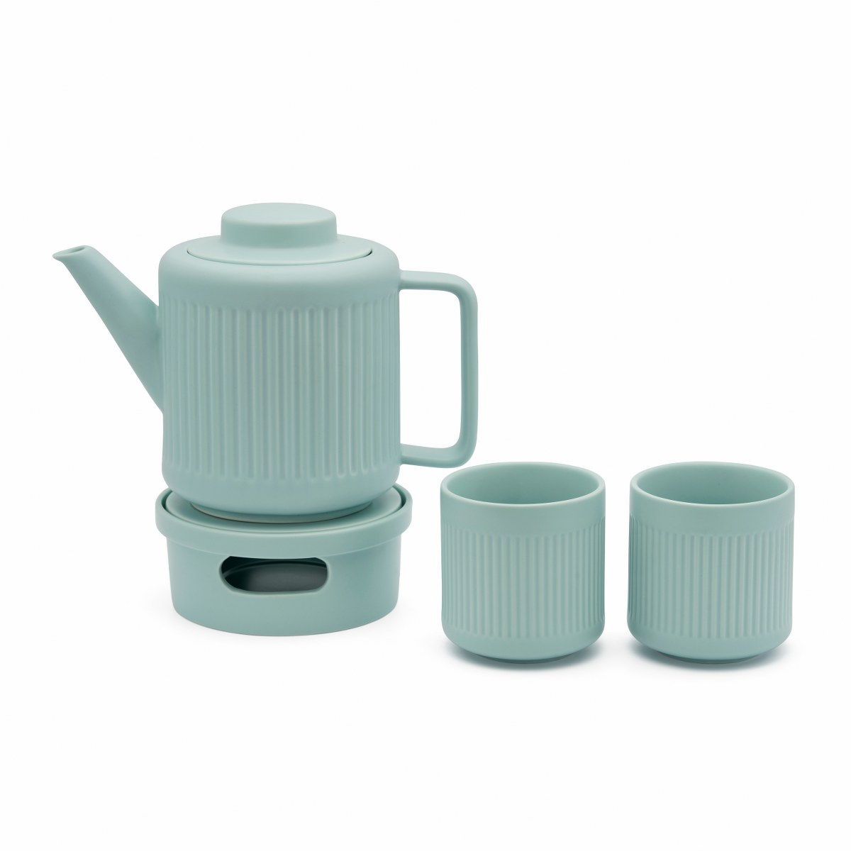 Bredemeijer Skagen Porcelain Tea Mugs 300ml, Set of 2 – Light Blue – image 2