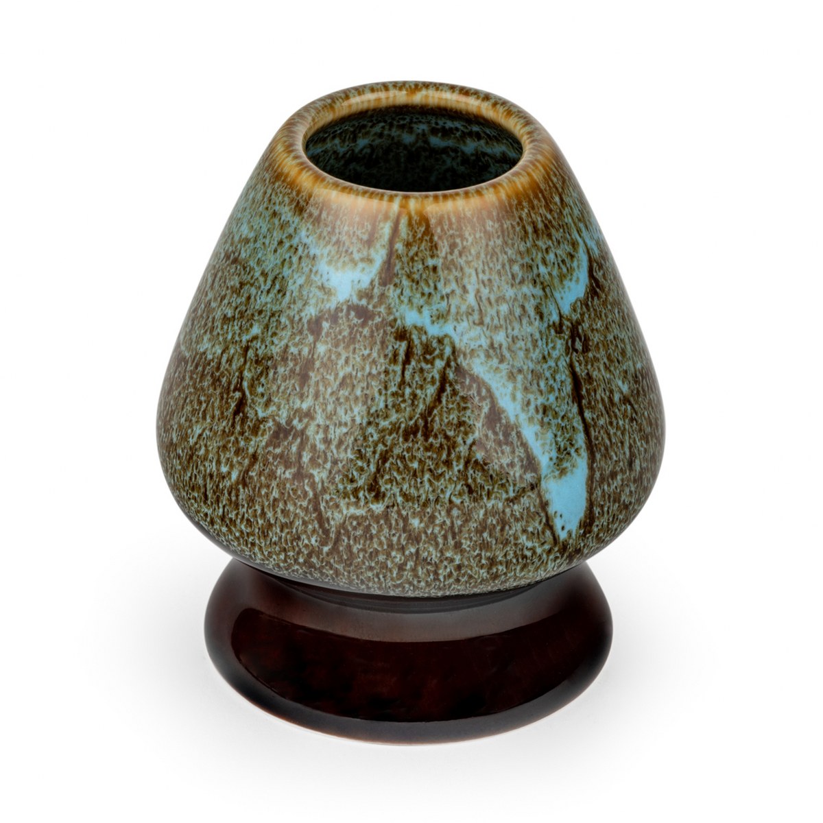Bredemeijer 4-Piece Matcha Set – Blue & Brown Reactive Glaze – image 5