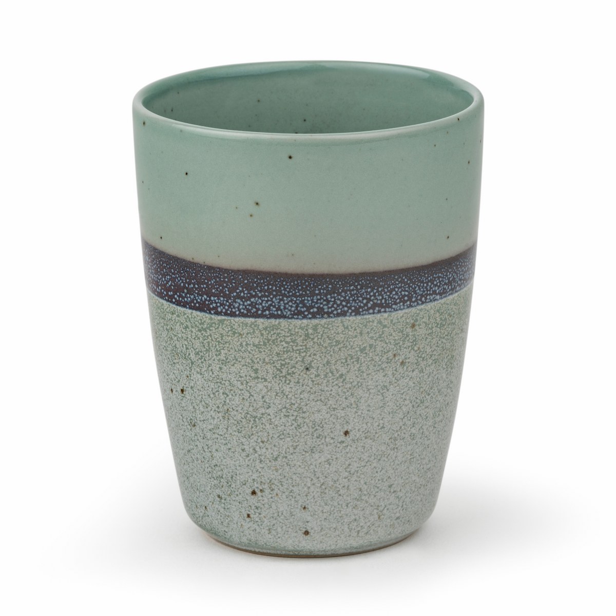 Bredemeijer Sven Stoneware Tea Mugs 200ml, Set of 4 – Grey Stripe – image 4