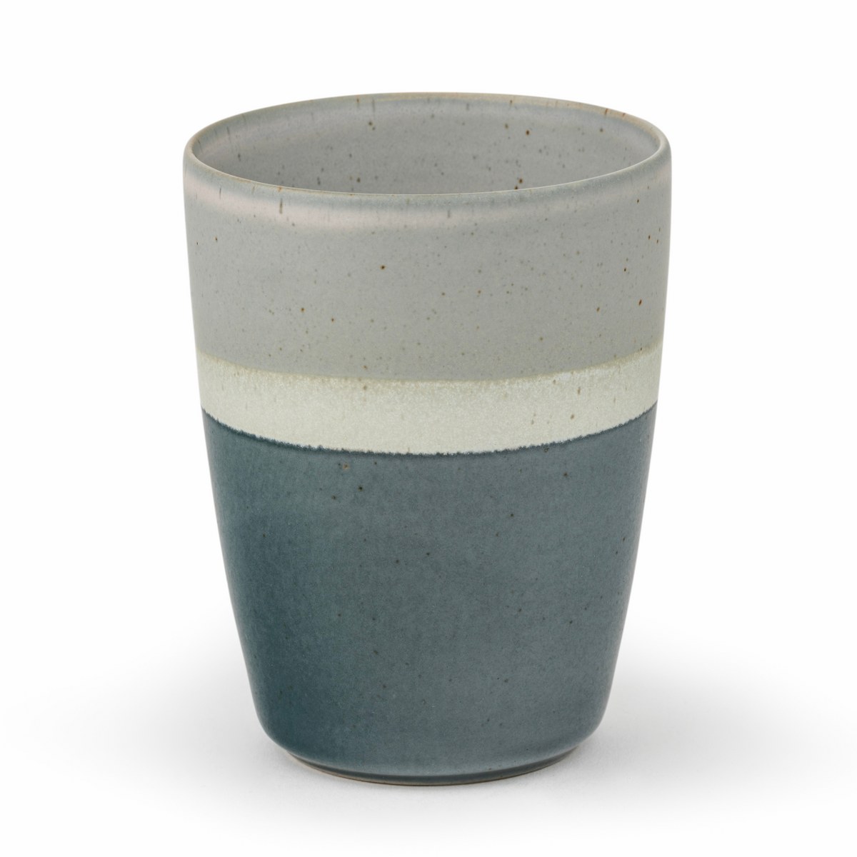 Bredemeijer Sven Stoneware Tea Mugs 200ml, Set of 4 – Grey Stripe – image 5