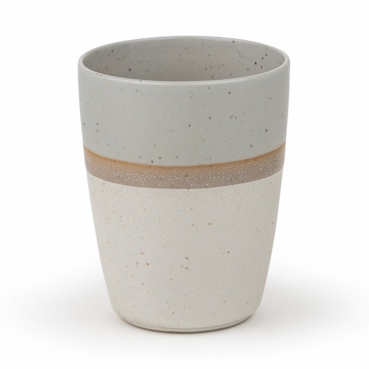 Bredemeijer Sven Stoneware Tea Mugs 200ml, Set of 4 – Grey Stripe – image 3