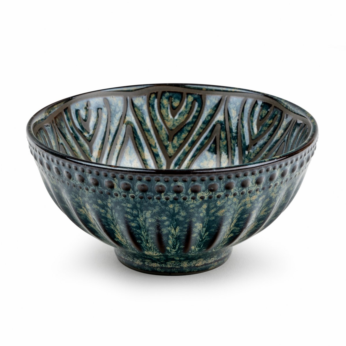 Bredemeijer Jara Porcelain Tea Bowls with Flower Decor, Set of 5 – image 6