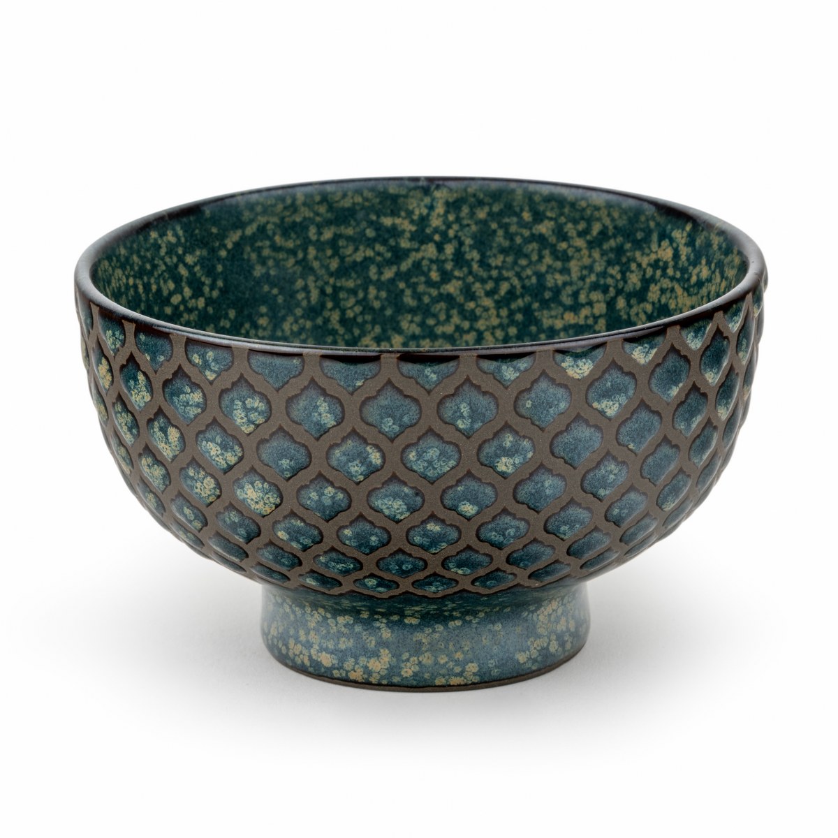Bredemeijer Sara Footed Porcelain Tea Bowls, Set of 5 – Blue & Green – image 8