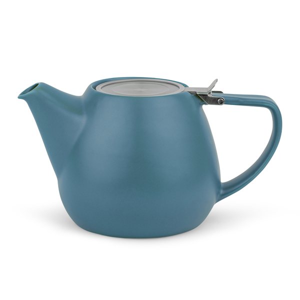 Bredemeijer Rens Stackable Porcelain Teapot 1.1L – Petrol Blue