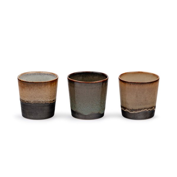 Bredemeijer Abiko Stackable Porcelain Mugs 320ml, Set of 3
