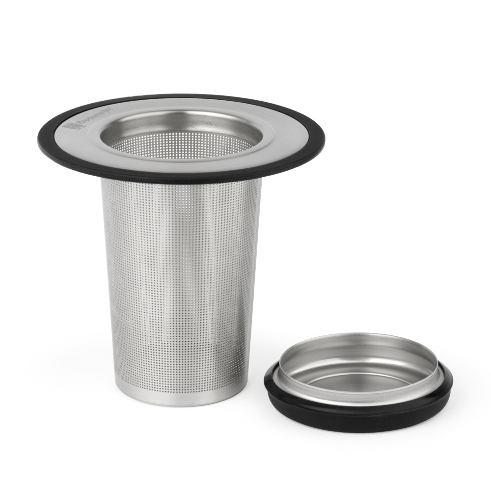 Bredemeijer Extra Large Fine Mesh Tea Infuser with Lid & Drip Tray – image 2