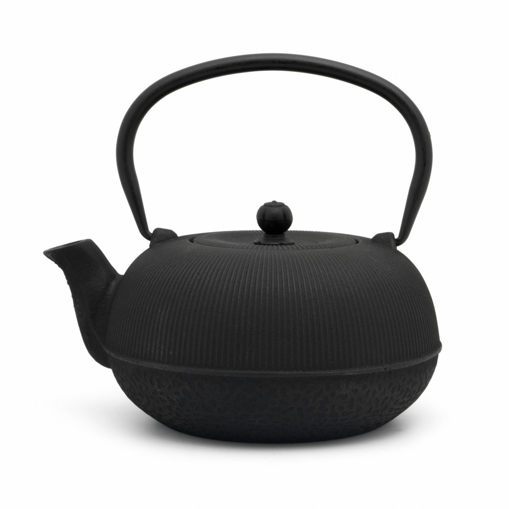Bredemeijer Sichuan Cast Iron Teapot Gift Set 1L with 2 Cups – Black & Ecru – image 2