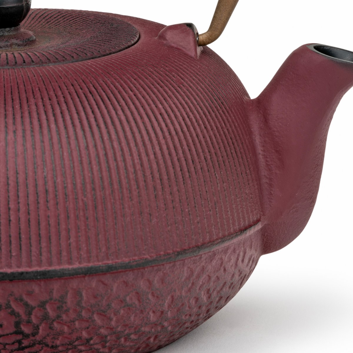 Bredemeijer Sichuan Cast Iron Teapot 1L – Plum with Gold Handle – image 5