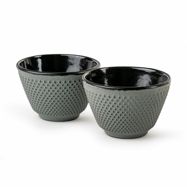 Bredemeijer Xilin Cast Iron Tea Cups, Set of 2 – Light Green