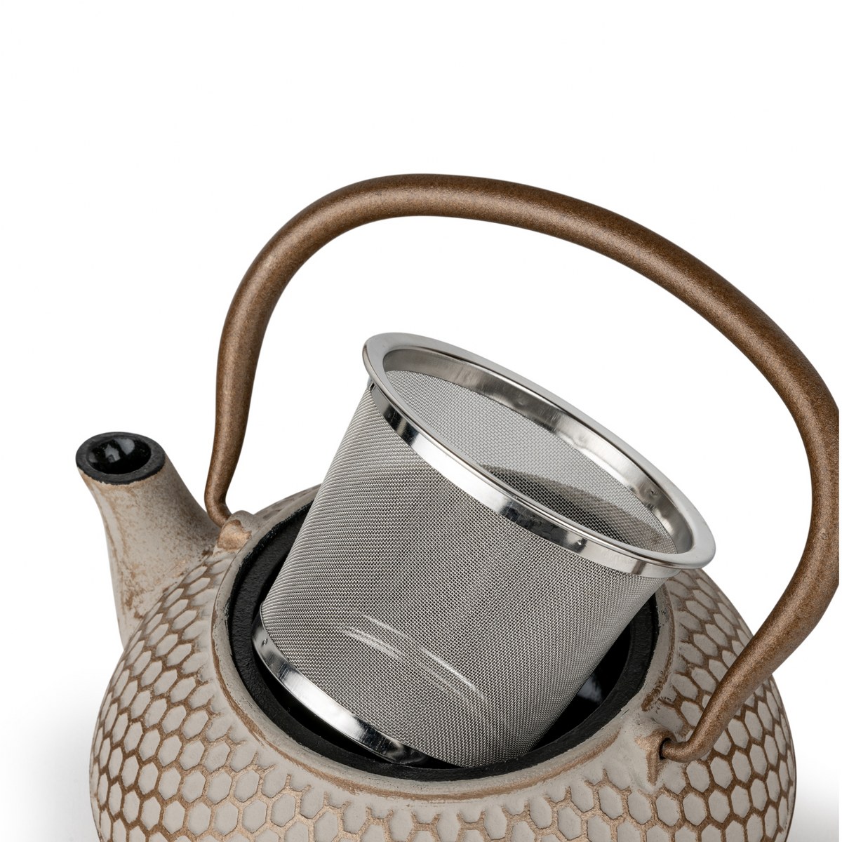 Bredemeijer Jiangxi Cast Iron Teapot 0.7L with Filter – Beige – image 5