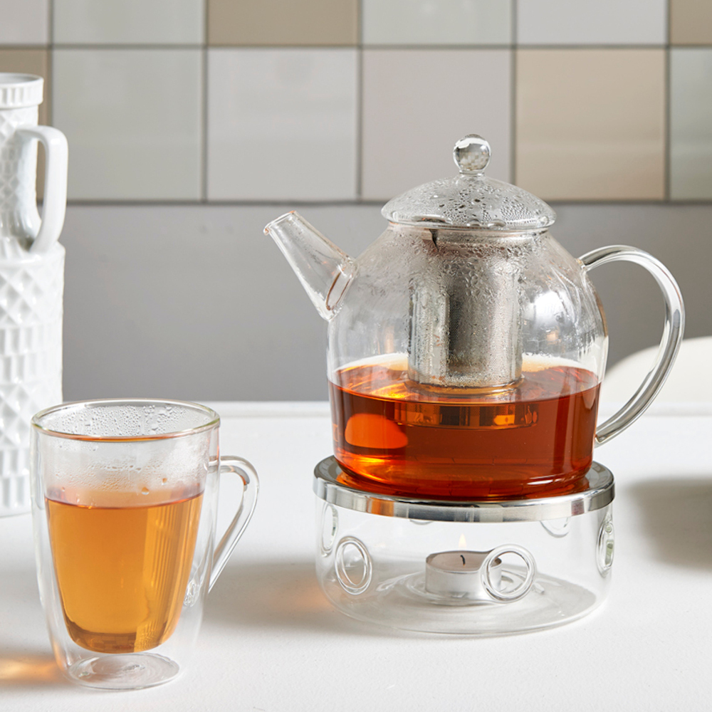 Bredemeijer Minuet Santhee Glass Teapot 1.2L with Steel Filter – image 4