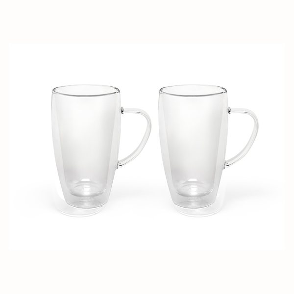Bredemeijer Double-Walled Glass Mugs 295ml, Set of 2