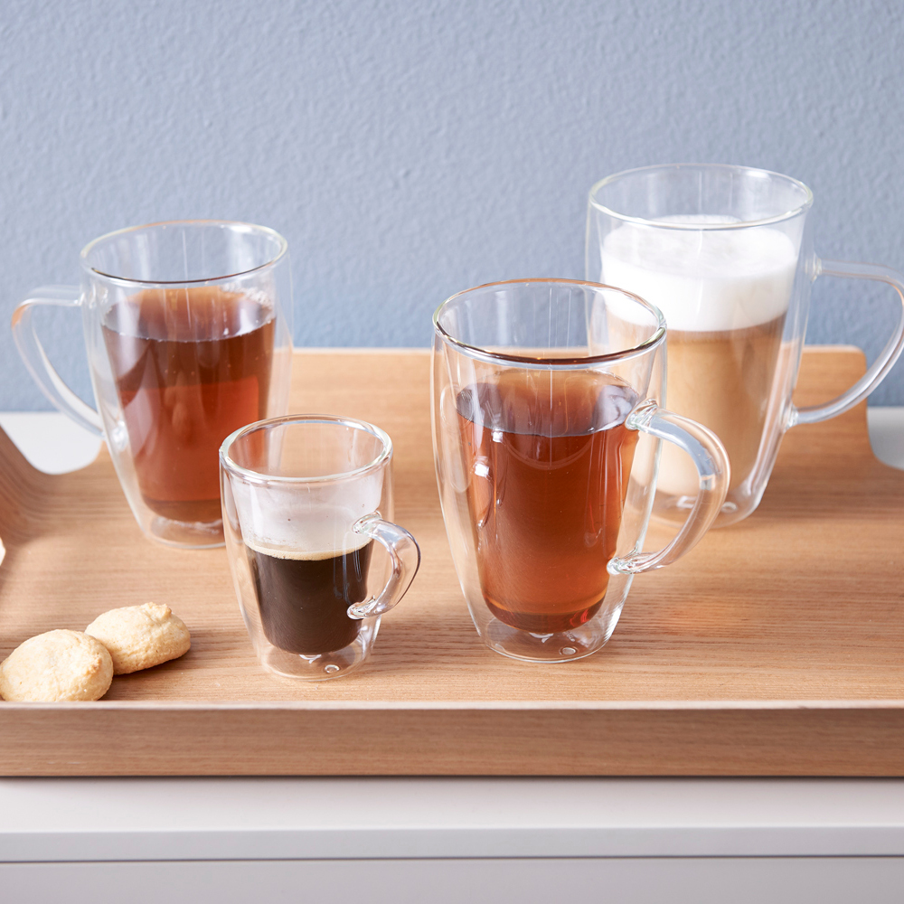 Bredemeijer Double-Walled Glass Mugs 295ml, Set of 2 – image 4