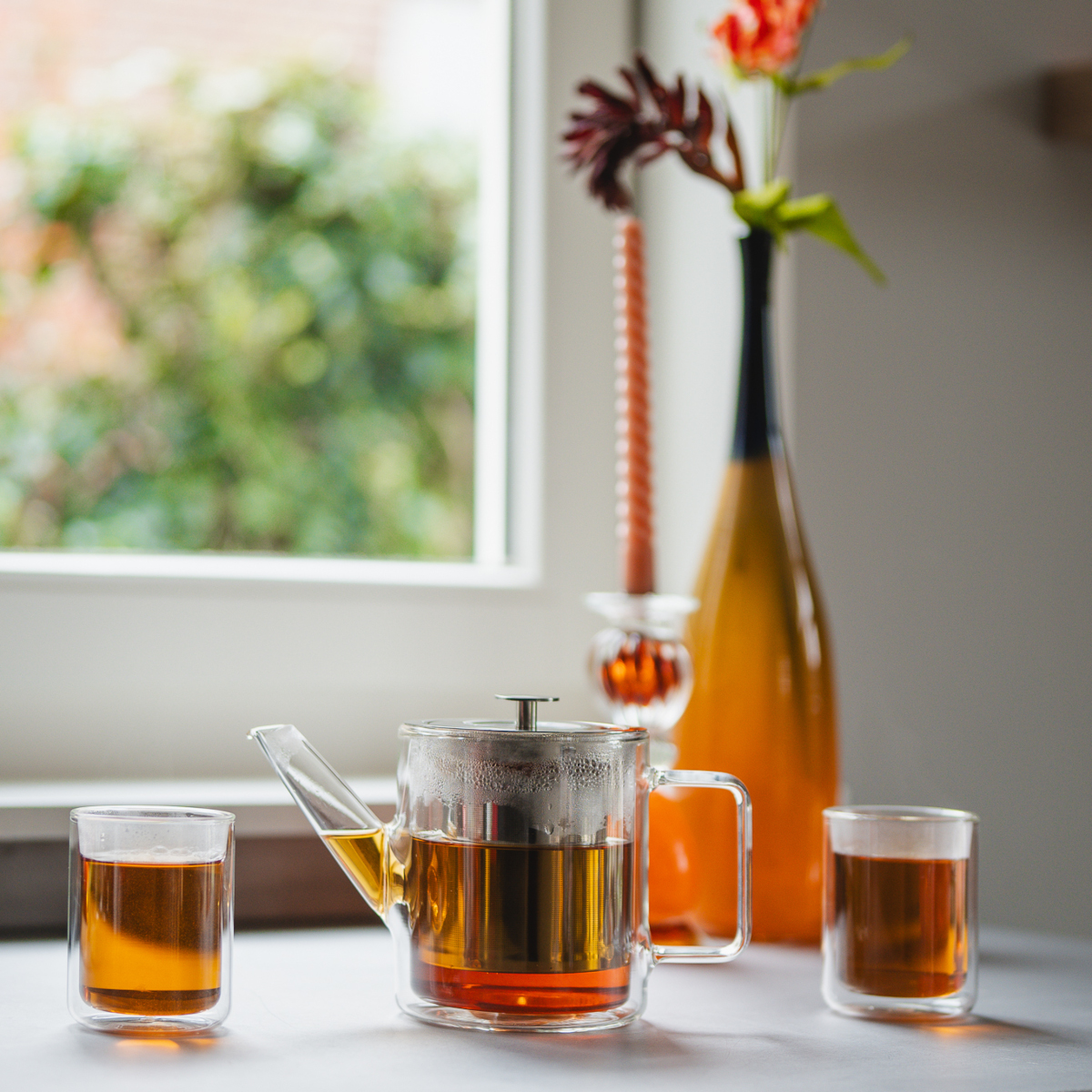 Bredemeijer San Remo Double-Walled Glass Teapot 1L with Filter – image 9