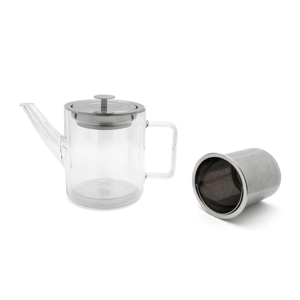 Bredemeijer San Remo Double-Walled Glass Teapot 1L with Filter – image 3