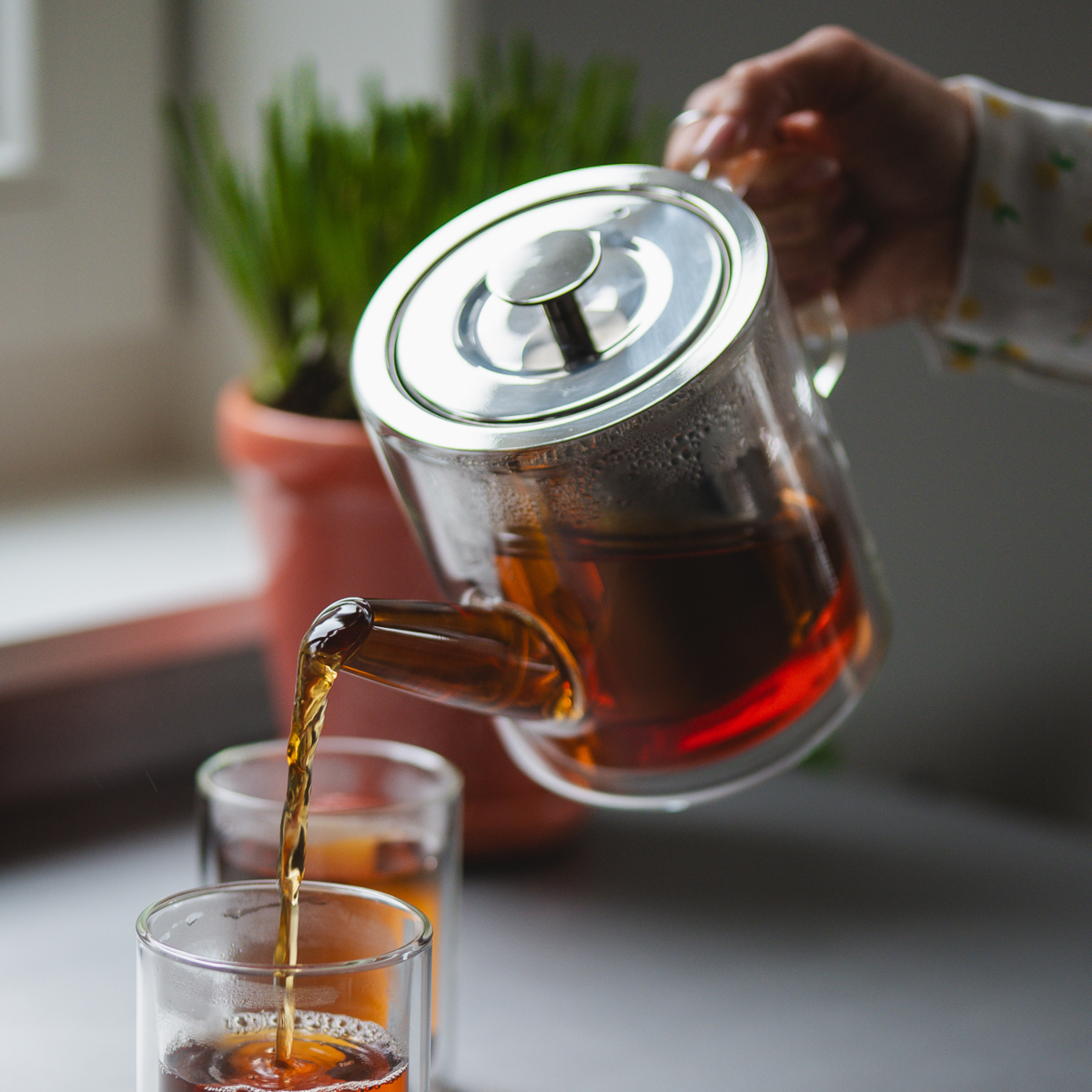 Bredemeijer San Remo Double-Walled Glass Teapot 1L with Filter – image 8