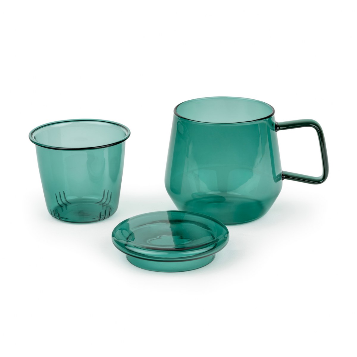 Bredemeijer Livorno Tea for One Glass Cup 350ml – Jade Green – image 3