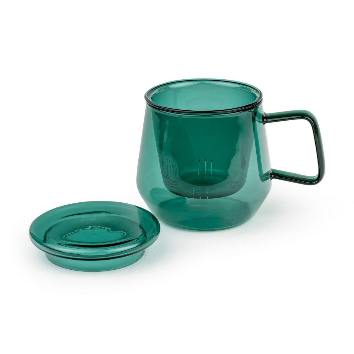 Bredemeijer Livorno Tea for One Glass Cup 350ml – Jade Green – image 2