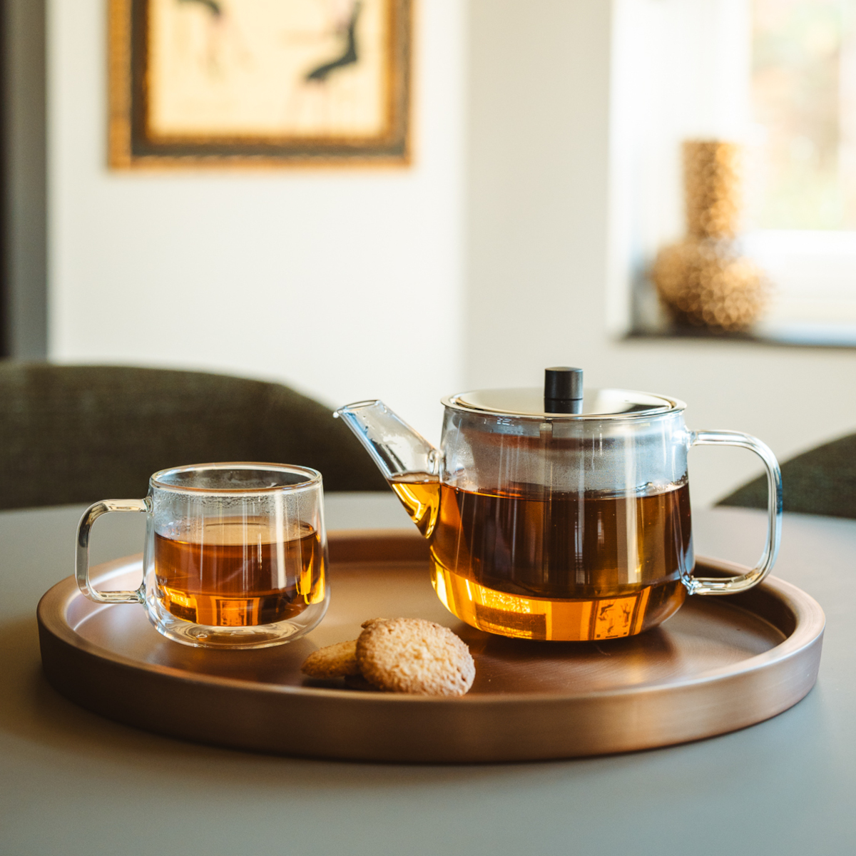 Bredemeijer Merano Glass Teapot 1.1L with Steel Filter – image 4