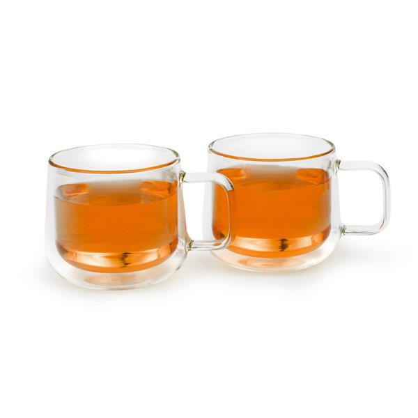 Bredemeijer Merano Double-Walled Glass Mugs 290ml, Set of 2