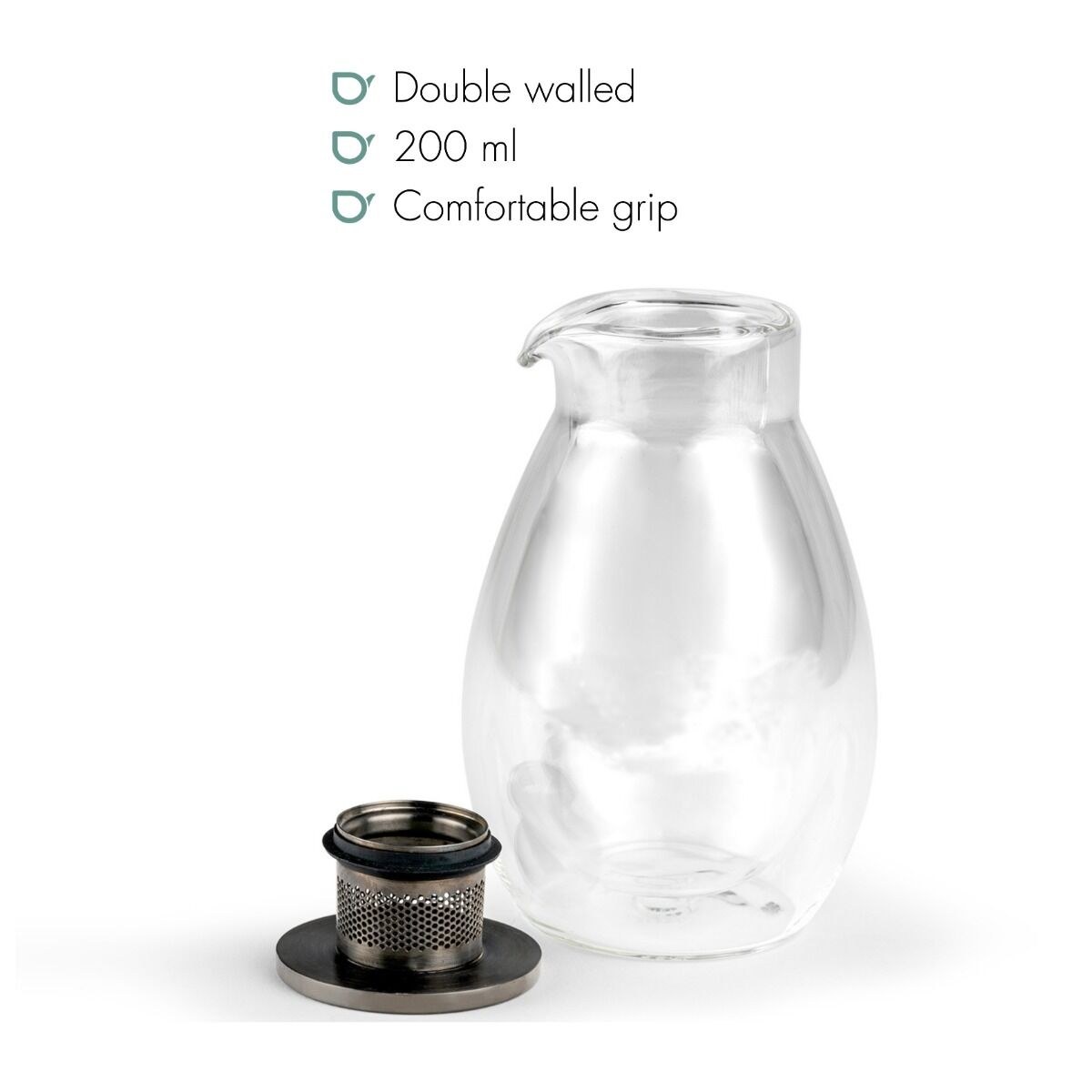 Bredemeijer Teamaster Double-Walled Glass Teapot 200ml – image 3