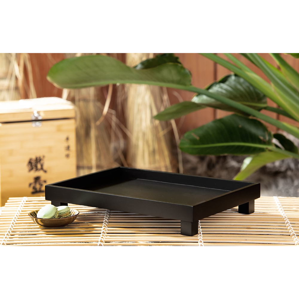 Bredemeijer Izumi Footed Serving Tray – Black Bamboo – image 3