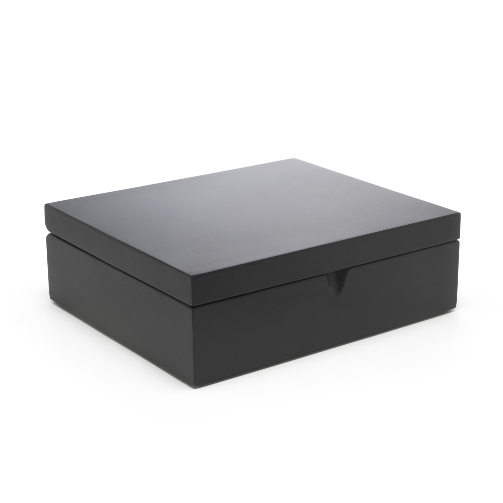Bredemeijer Bamboo Tea Box with 6 Compartments – Black – image 2