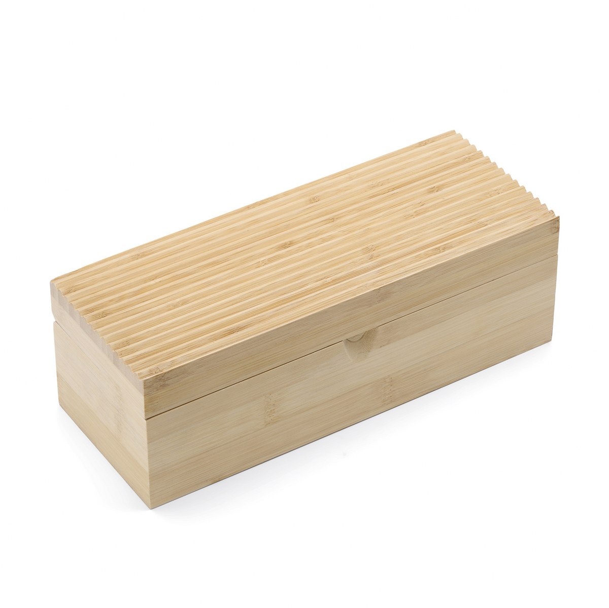 Bredemeijer Bamboo Tea Box with 3 Aluminium Loose-Leaf Canisters – image 3