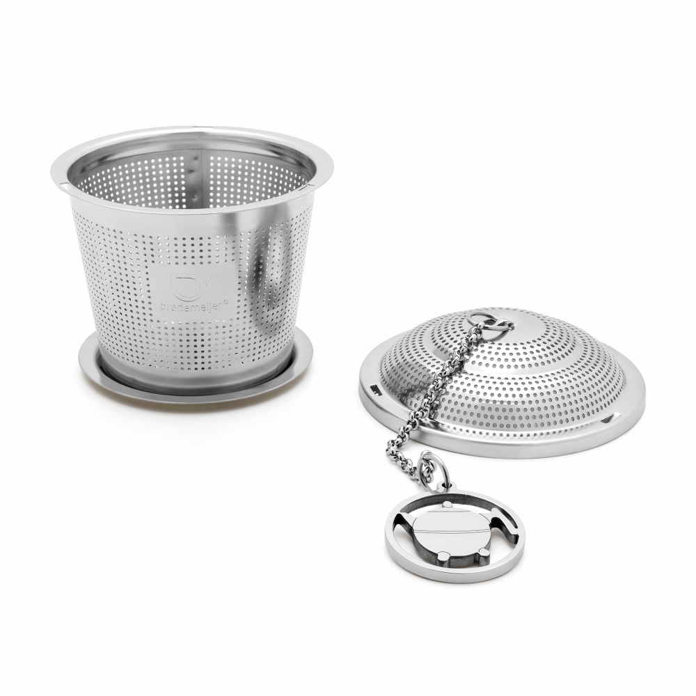 Bredemeijer Glass Tea Filter with Saucer & Bella Ronde Pendant – image 2
