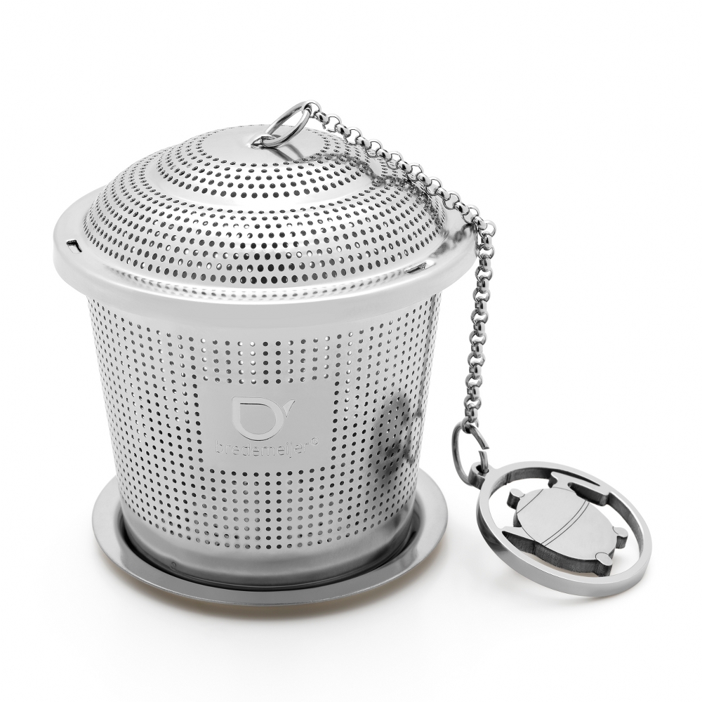 Bredemeijer Glass Tea Filter with Saucer & Bella Ronde Pendant – image 3