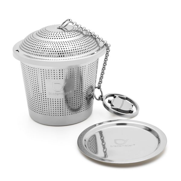Bredemeijer Glass Tea Filter with Saucer & Bella Ronde Pendant
