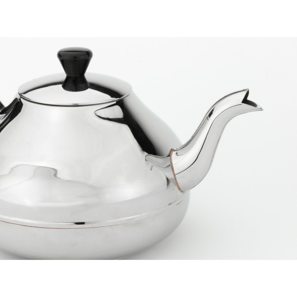 Bredemeijer Ceylon Stainless Steel Teapot 1.2L – Polished with Black Fittings – image 3