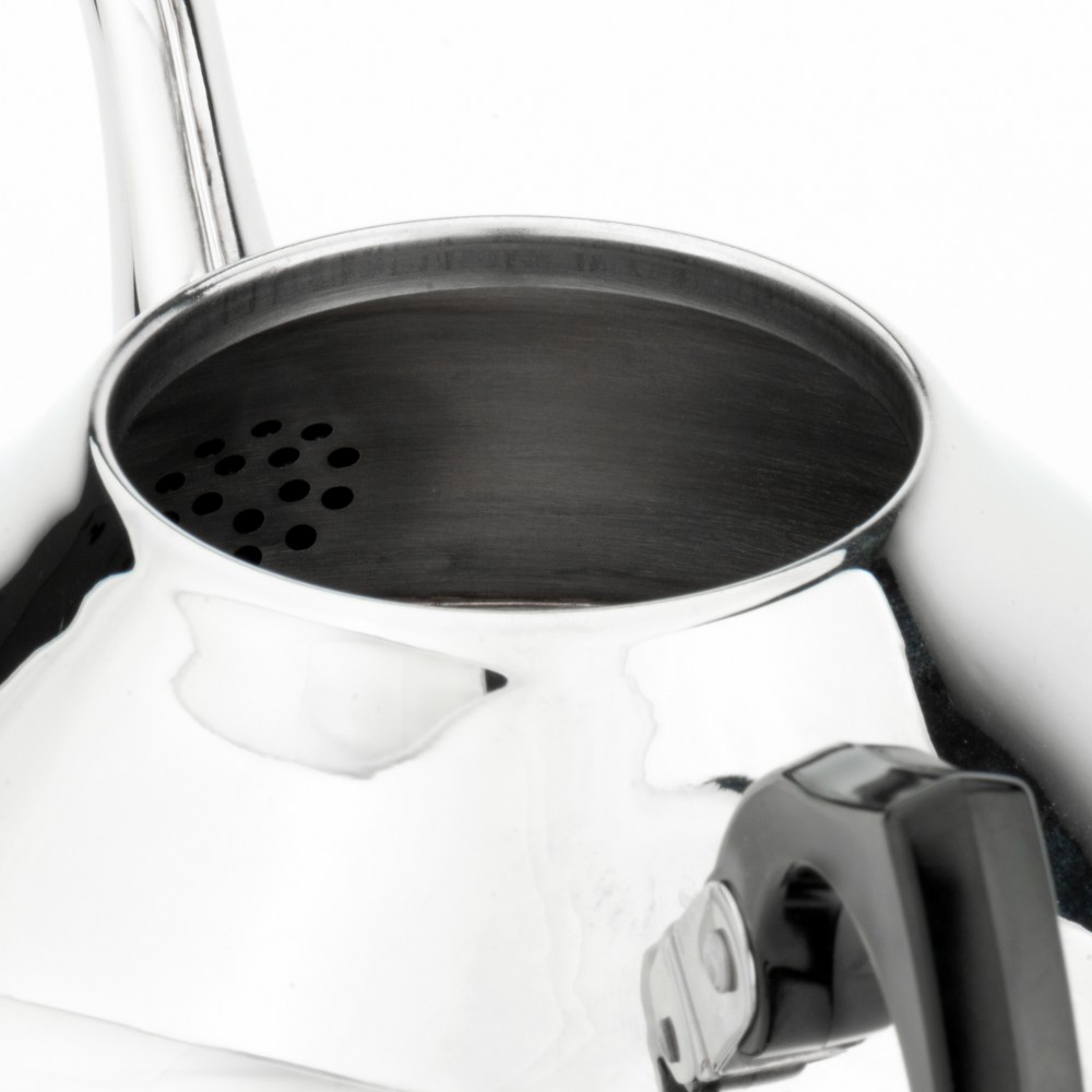 Bredemeijer Ceylon Stainless Steel Teapot 1.2L – Polished with Black Fittings – image 5
