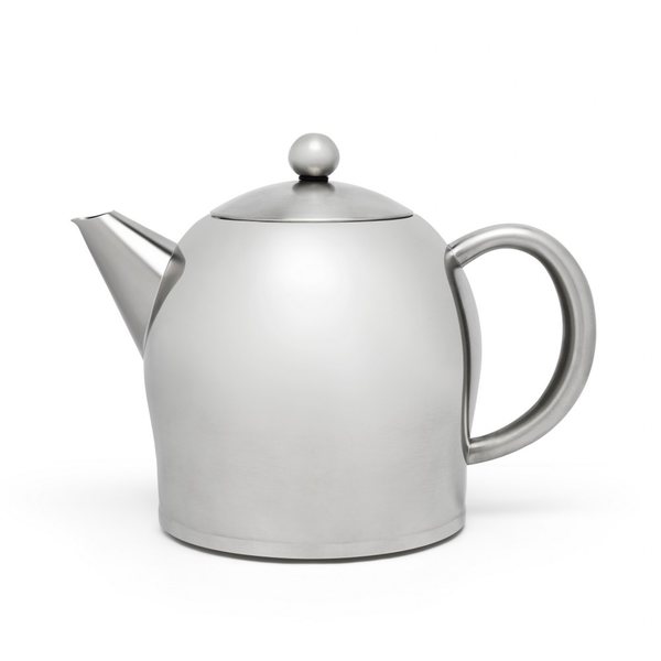 Bredemeijer Minuet Santhee Double-Walled Teapot 1L – Satin Steel