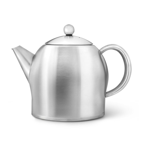 Bredemeijer Minuet Santhee Double-Walled Teapot 1.4L – Brushed Steel