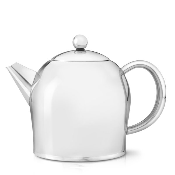 Bredemeijer Minuet Santhee Double-Walled Teapot 1L – Polished Steel