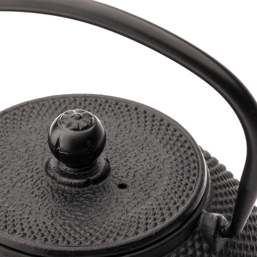 Bredemeijer Jang Cast Iron Teapot 0.8L – Black with Mesh Filter – image 2