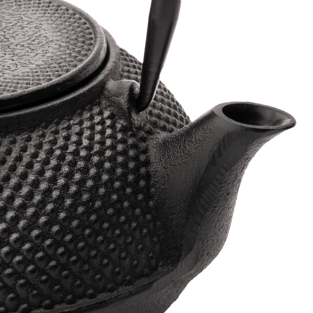 Bredemeijer Jang Cast Iron Teapot 0.8L – Black with Mesh Filter – image 5