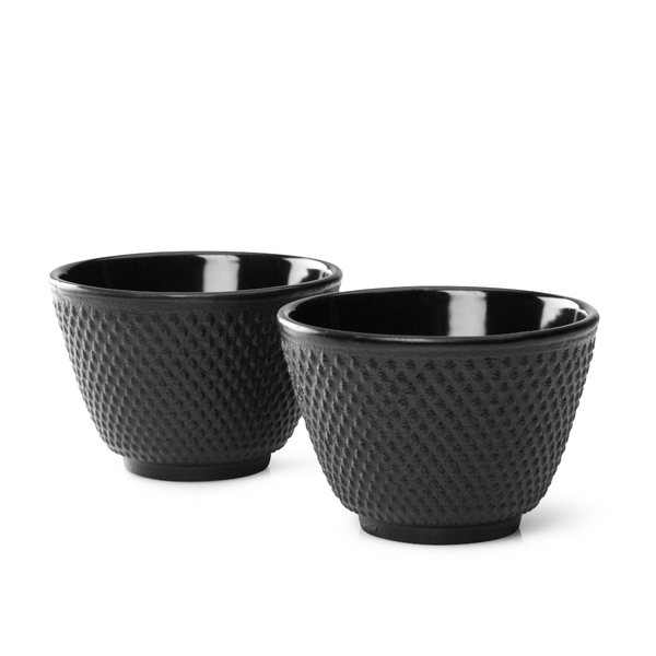 Bredemeijer Jang Cast Iron Tea Cups, Set of 2 – Black