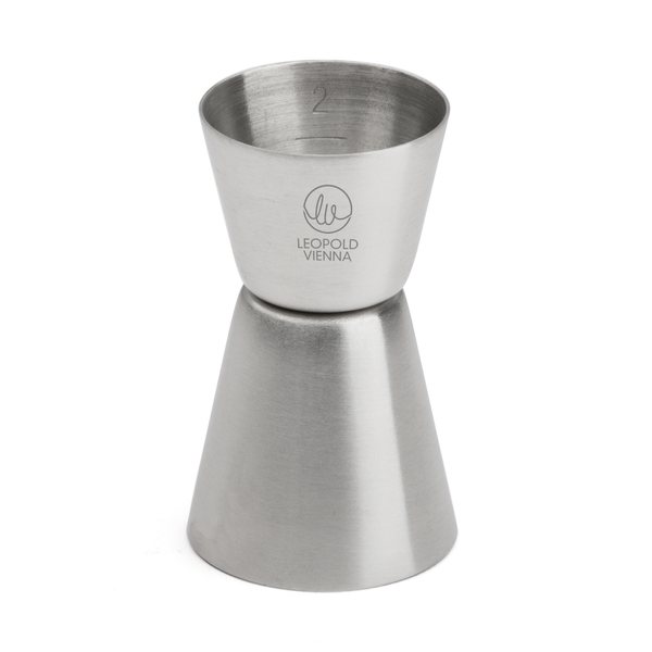 Leopold Vienna Matt Stainless Steel Cocktail Jigger 20/40ml