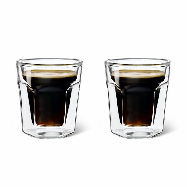 Leopold Vienna Double-Walled Espresso Glasses 100ml, Set of 2