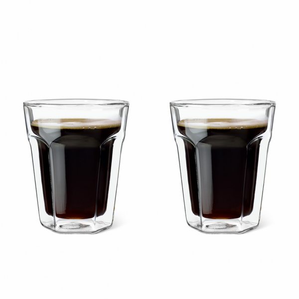 Leopold Vienna Double-Walled Coffee Glasses 220ml, Set of 2