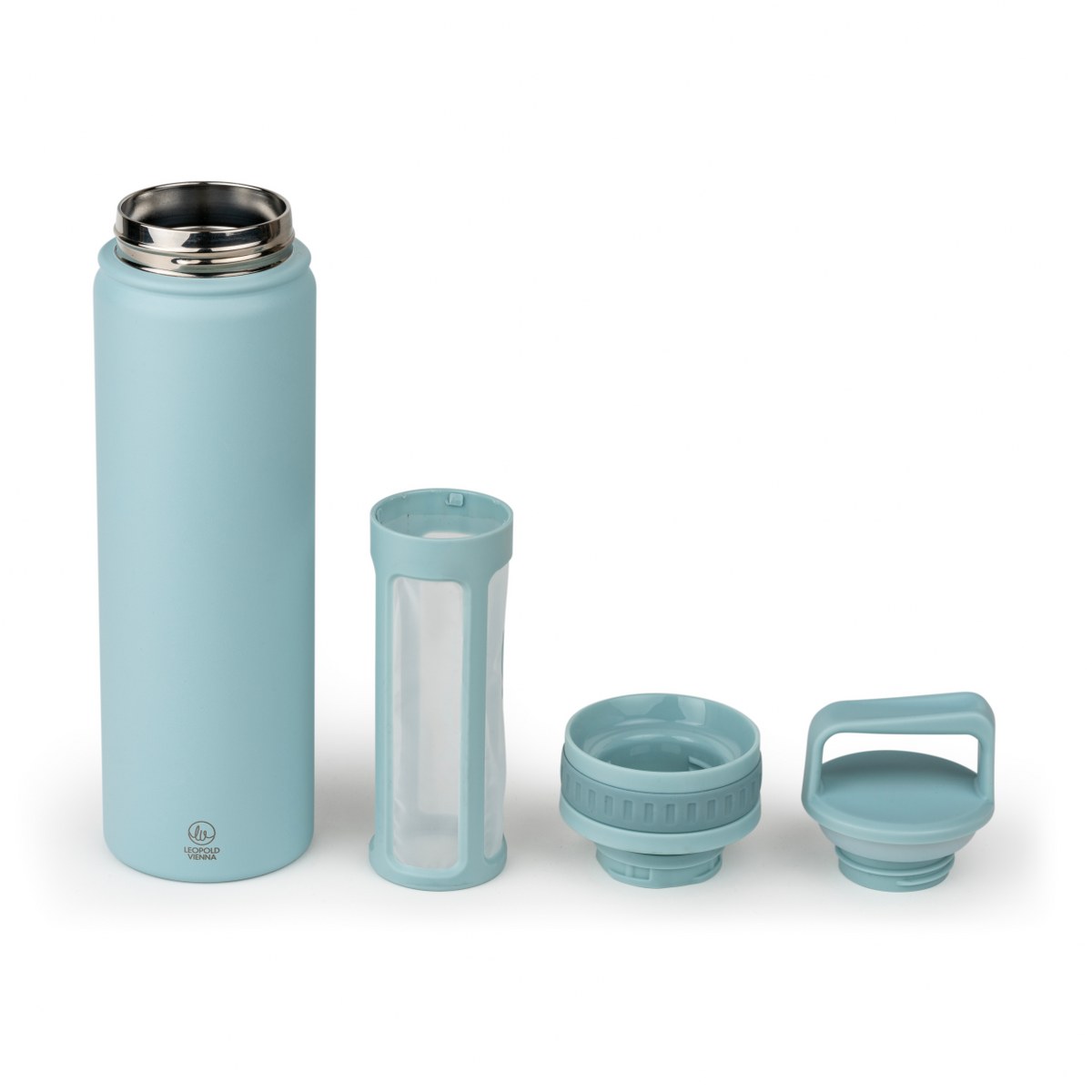 Leopold Vienna Moshi Cold Brew Infuser Bottle 600ml – Mint – image 2