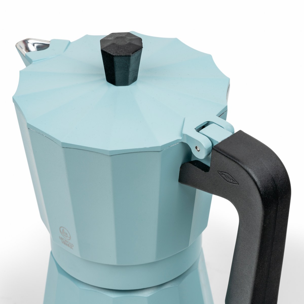 Leopold Vienna Moshi Recycled Aluminium Stovetop Espresso Maker, 6 Cup – Mint – image 3