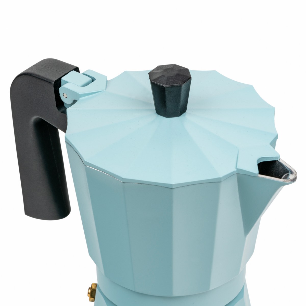 Leopold Vienna Moshi Recycled Aluminium Stovetop Espresso Maker, 6 Cup – Mint – image 2