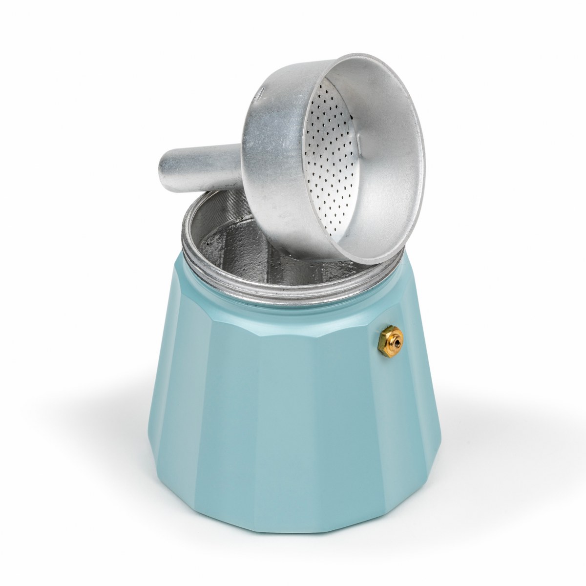 Leopold Vienna Moshi Recycled Aluminium Stovetop Espresso Maker, 6 Cup – Mint – image 5